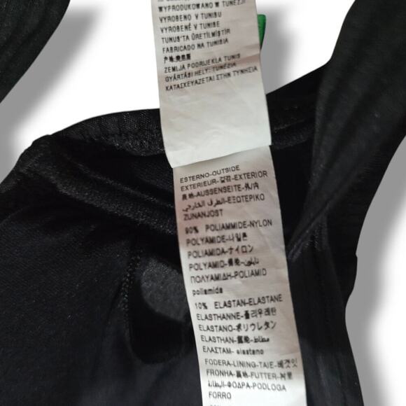 United Colors of Benetton Women’s Black V-Front Tie Back Bikini Top B Cup - Picture 7 of 11